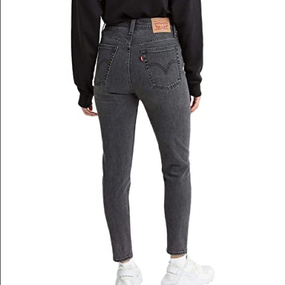 •LEVIS• Wedgie Skinny High Rise Jeans Jet Pack Black - Picture 1 of 8